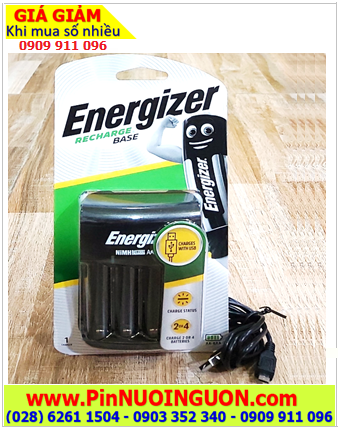 Energizer CHVC5; Máy sạc pin Energizer CHVC5 _Sạc được 1,2,3,4 pin AA-AAA (Công sạc USB) _Mẫu mới